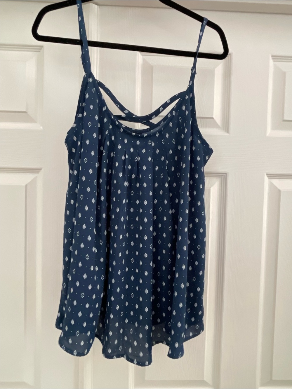 Torrid size 1 Navy Printed Double-Strap Cami